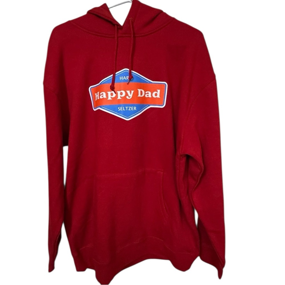 High End Happy Dad Hard Seltzer Beer Red Men’s XL Hoodie MINT NELK